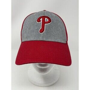 Philadelphia Phillies Fan Favorite MLB OSFA Adjustable Red And Gray Hat Logo
